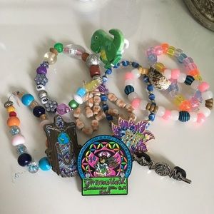 Festival Bracelets and Pins